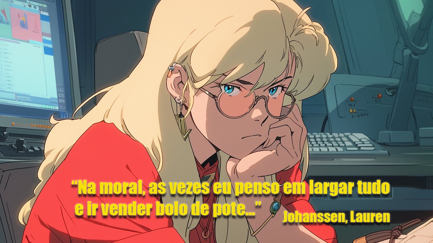 Lauren: “Na moral, as vezes eu penso em largar tudo e ir vender bolo de pote...”