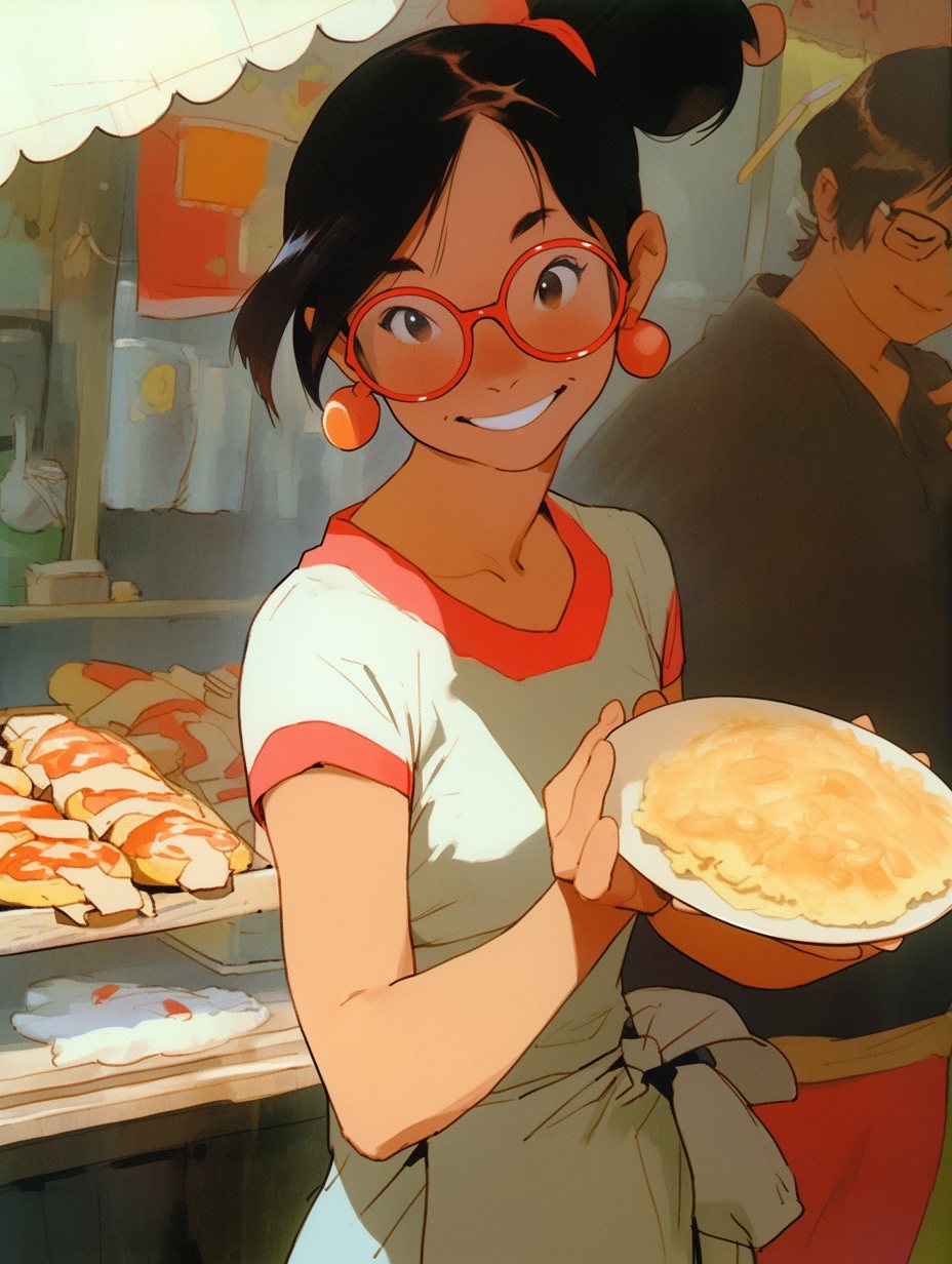 Barraquinha de pastel — "Feira", por Athena Wang